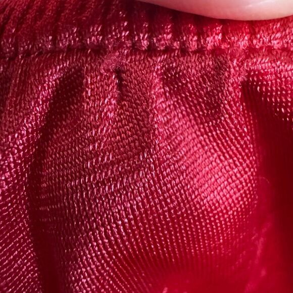 Vintage Petra Fashions Women’s‎ Pajama Set Two Piece Red and Black Lace Womens L - Picture 9 of 11